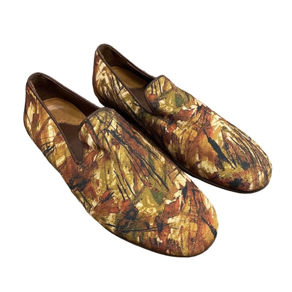 Zara Camo Smoking Slipper Loafer